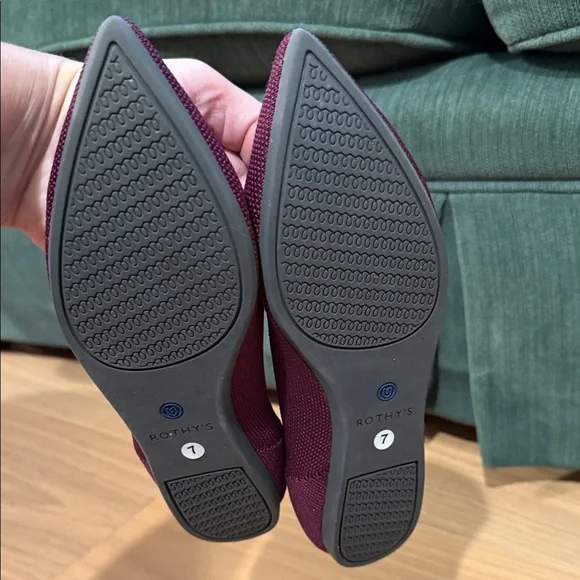 NEVER WORN Rothy's Women's Plum Pointed Toe Comfort Flats Size 7 - Picture 3 of 4
